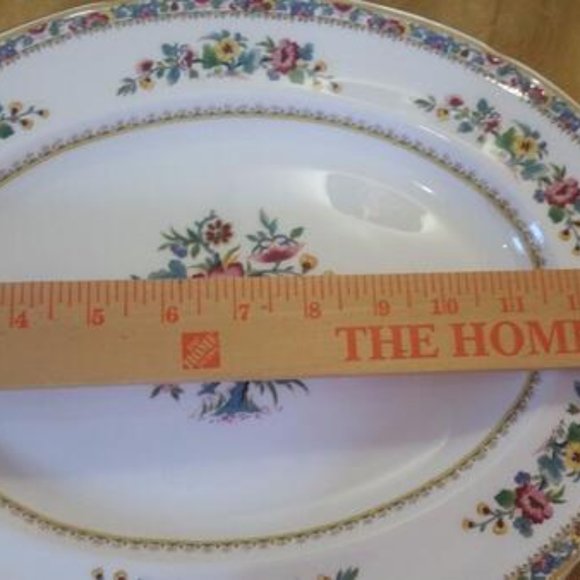 ********  PRICE DROPPED $160   Coalport MING ROSE platter AND dinner plate - Picture 4 of 6